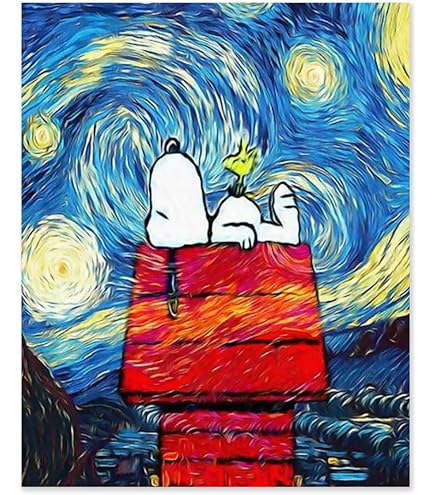 スヌーピー 油絵 飾り アート Amazon.co.jp: ウッドストック スヌーピー6 アニメ アートパネル